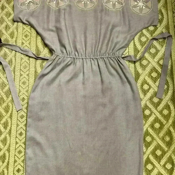 Vintage Applause II by Marge Kane Lavender A Line Short Sleeve Dress Size Small. - Picture 6 of 14